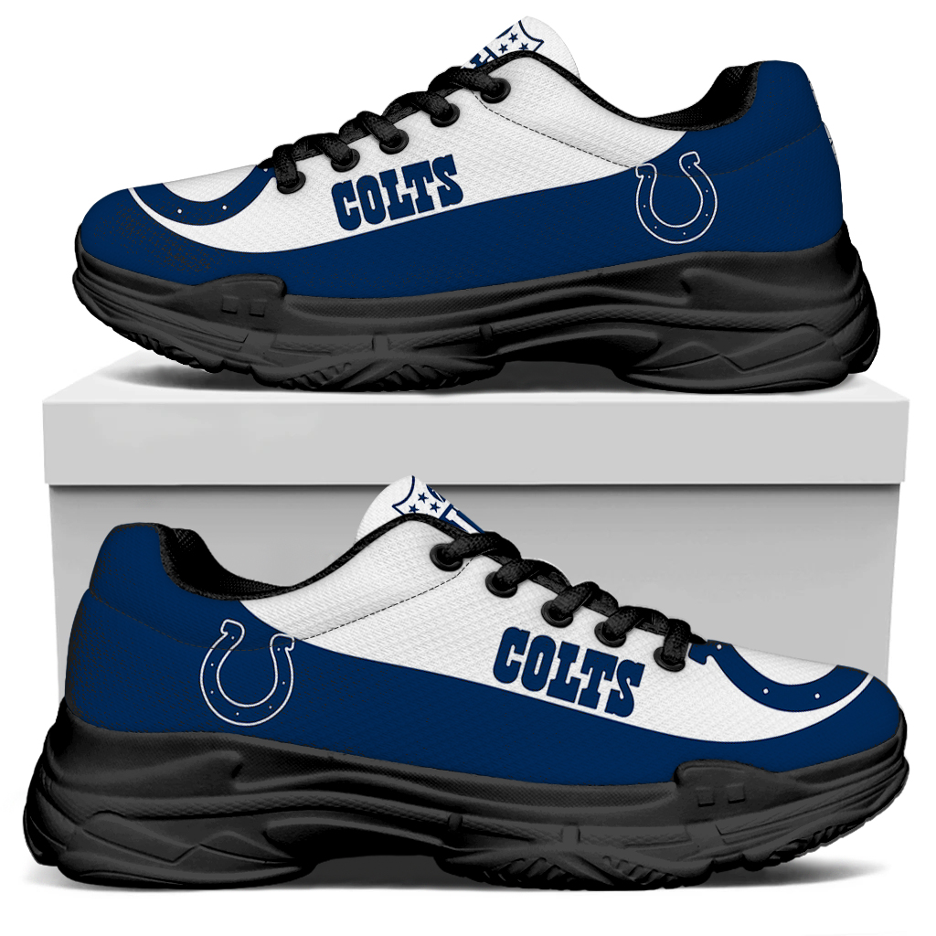 Men's Indianapolis Colts Edition Chunky Sneakers With Line 003